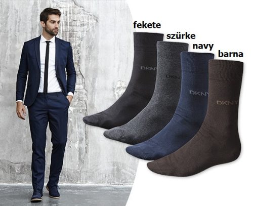 DKNY férfi zokni, 2-pack, sötétszürke, méret: 39/42