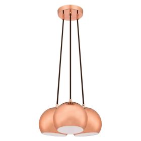   Westinghouse 6102040 mennyezeti függőlámpa, 3 függesztékes, beltéri (vörösréz, retró)