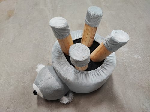 Saska Garden gyerekszék (ülőke), plüss velúr levehető huzattal, KOALA állatfigurás