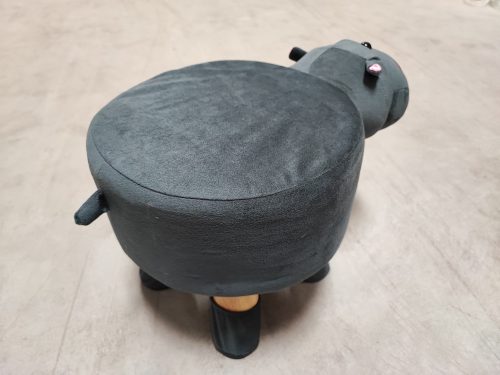 Saska Garden gyerekszék (ülőke), plüss velúr levehető huzattal, VÍZILÓ állatfigurás